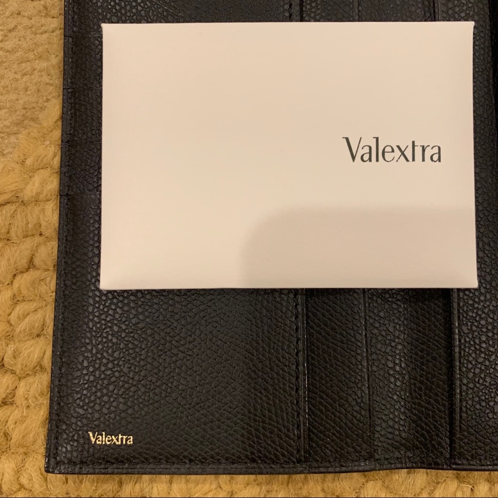 NEW Valextra Vertical Wallet 12Cc long black wallet - Picture 5 of 8